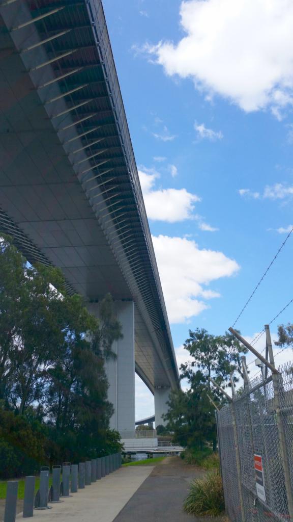 West Gate Bridge from below.